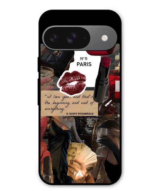 Paris Metal Back Cover Phone Case for Pixel 9