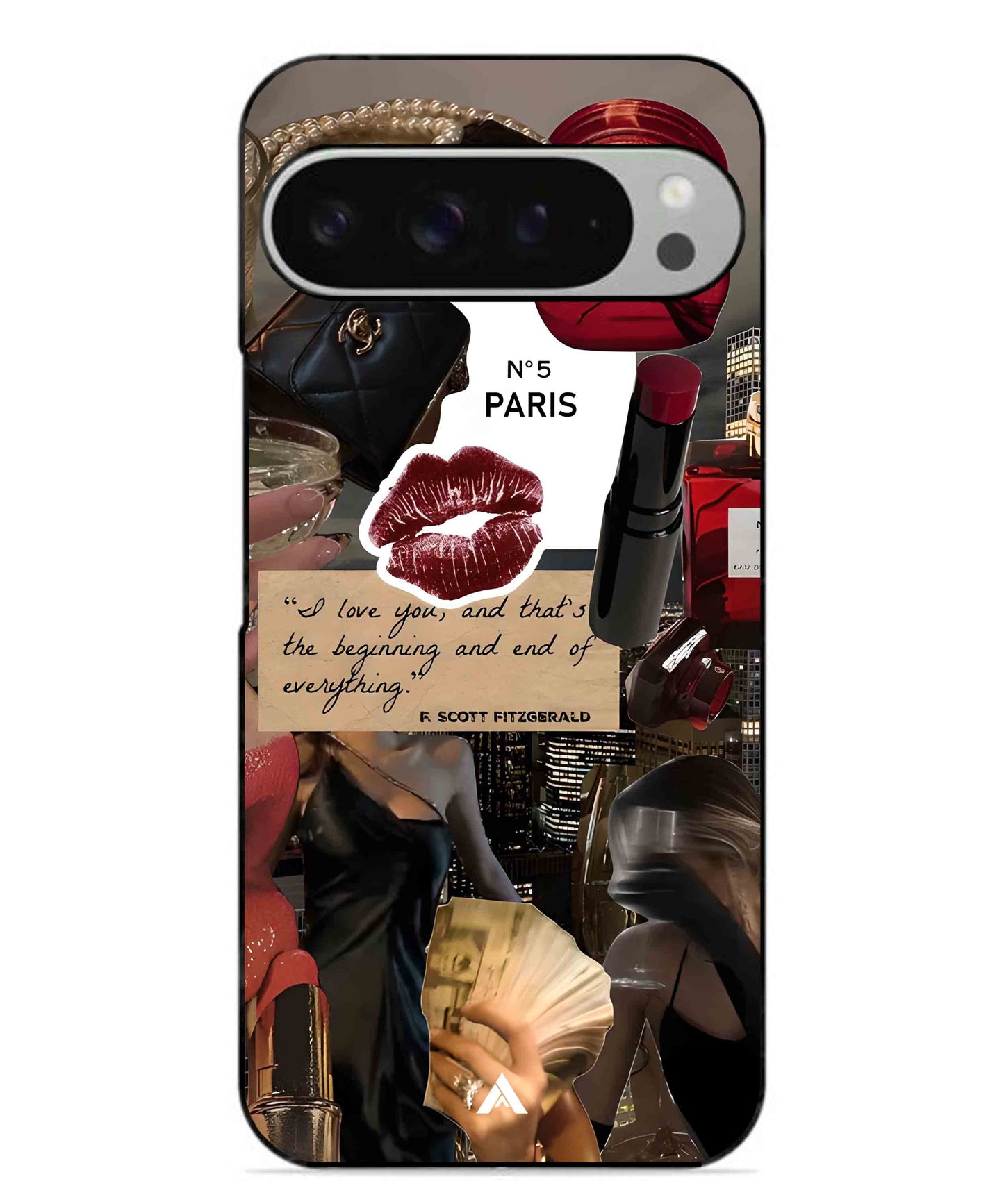 Paris Metal Back Cover Phone Case for Pixel 9 Pro