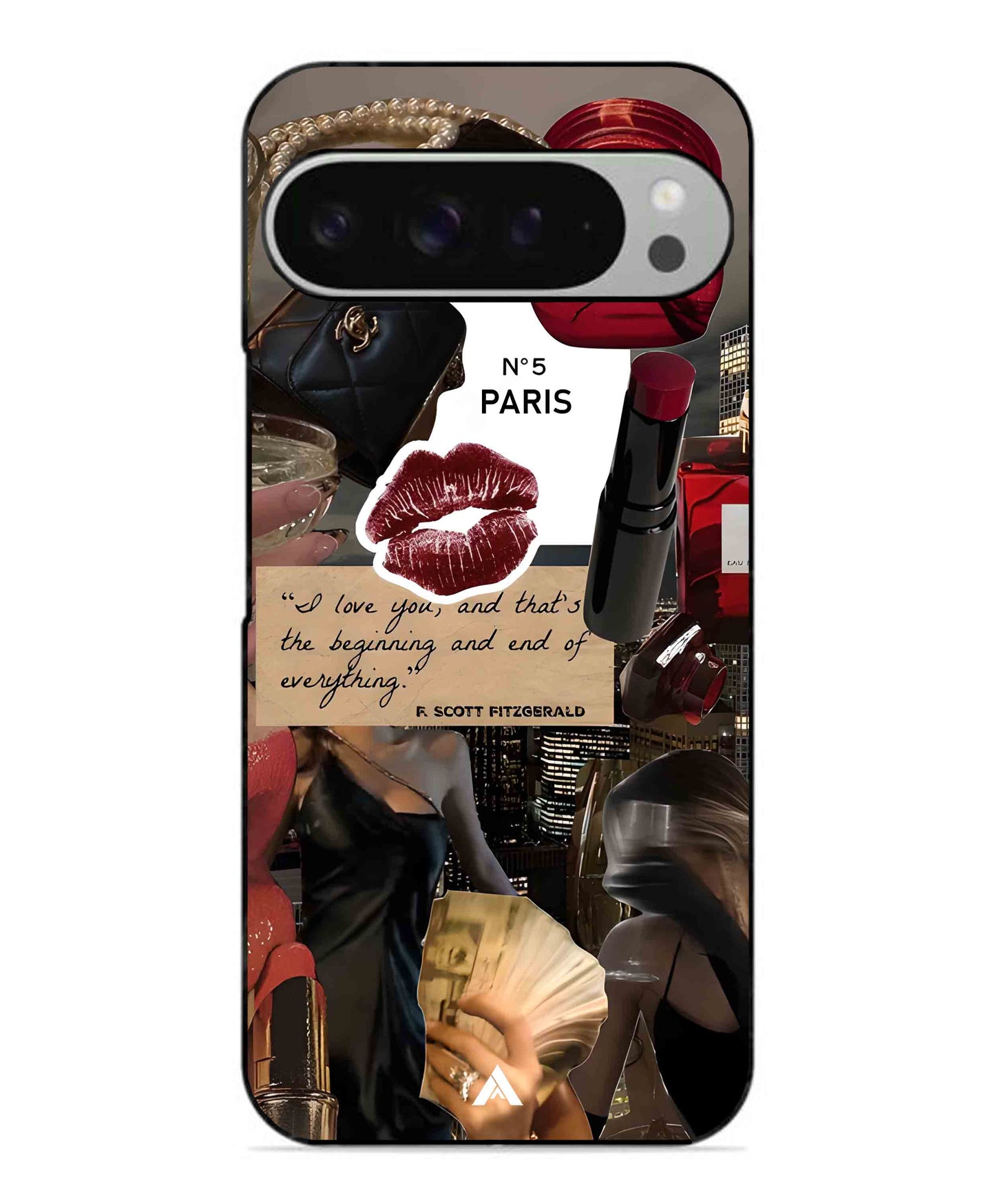 Paris Metal Back Cover Phone Case for Pixel 9 Pro XL