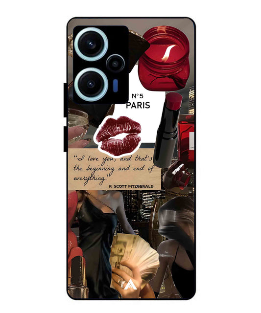 Paris Metal Back Cover Phone Case for Poco F5