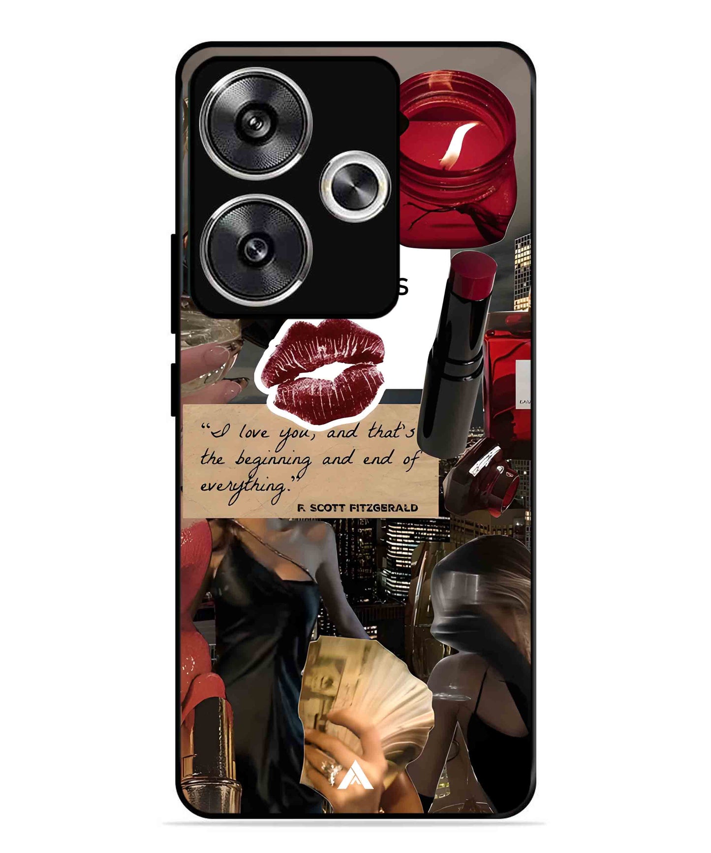 Paris Metal Back Cover Phone Case for Poco F6