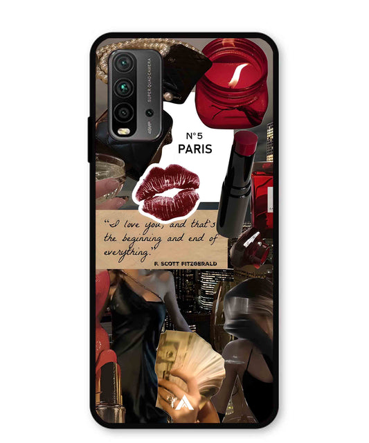 Paris Metal Back Cover Phone Case for Poco M3