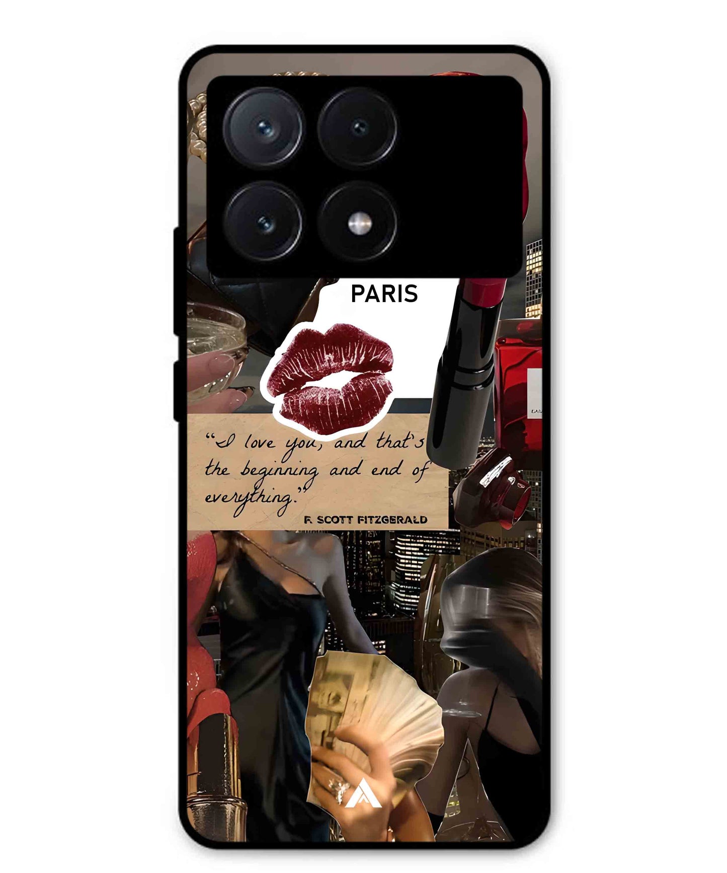 Paris Metal Back Cover Phone Case for Poco X6 Pro