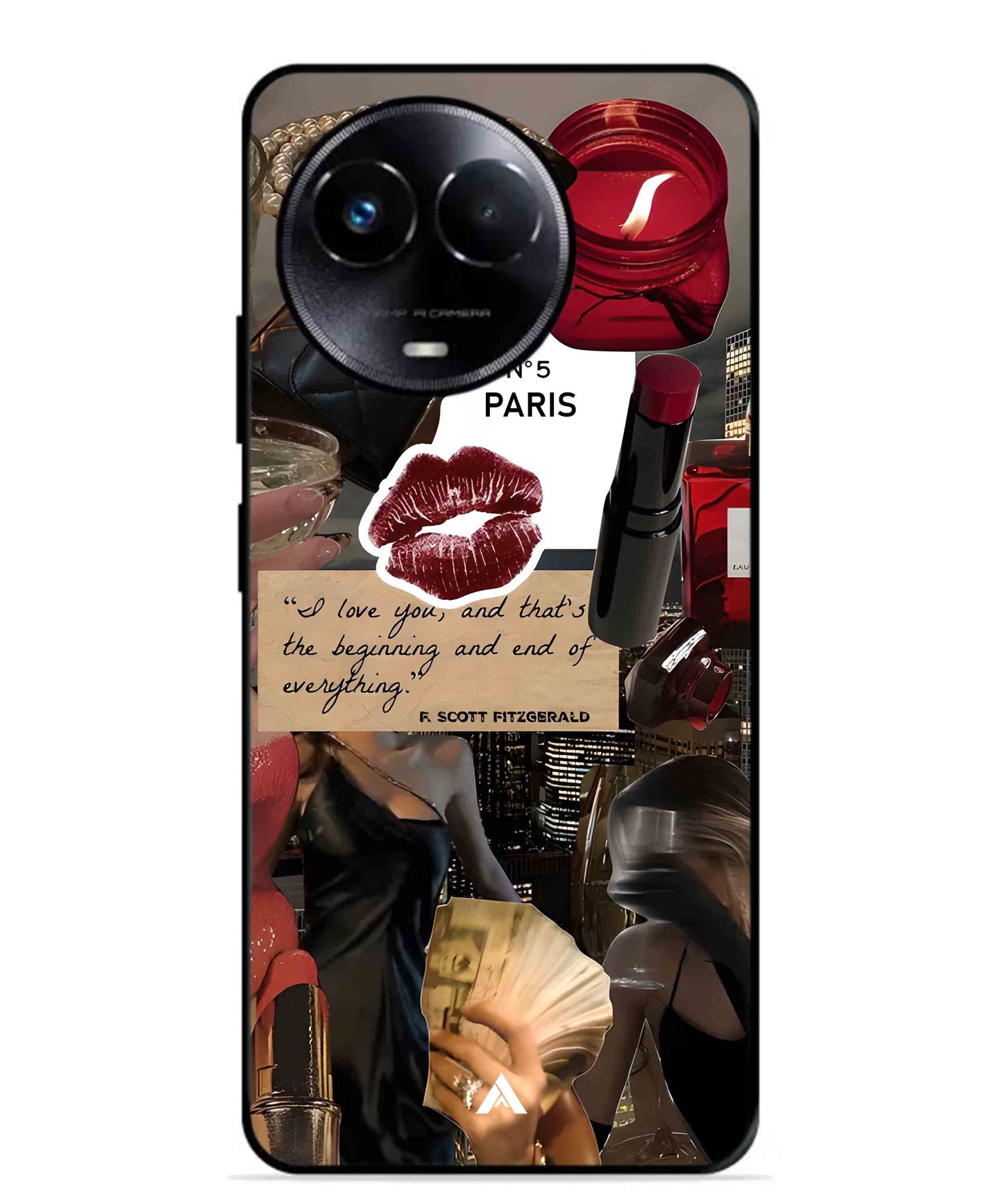 Paris Metal Back Cover Phone Case for Realme 11 5G