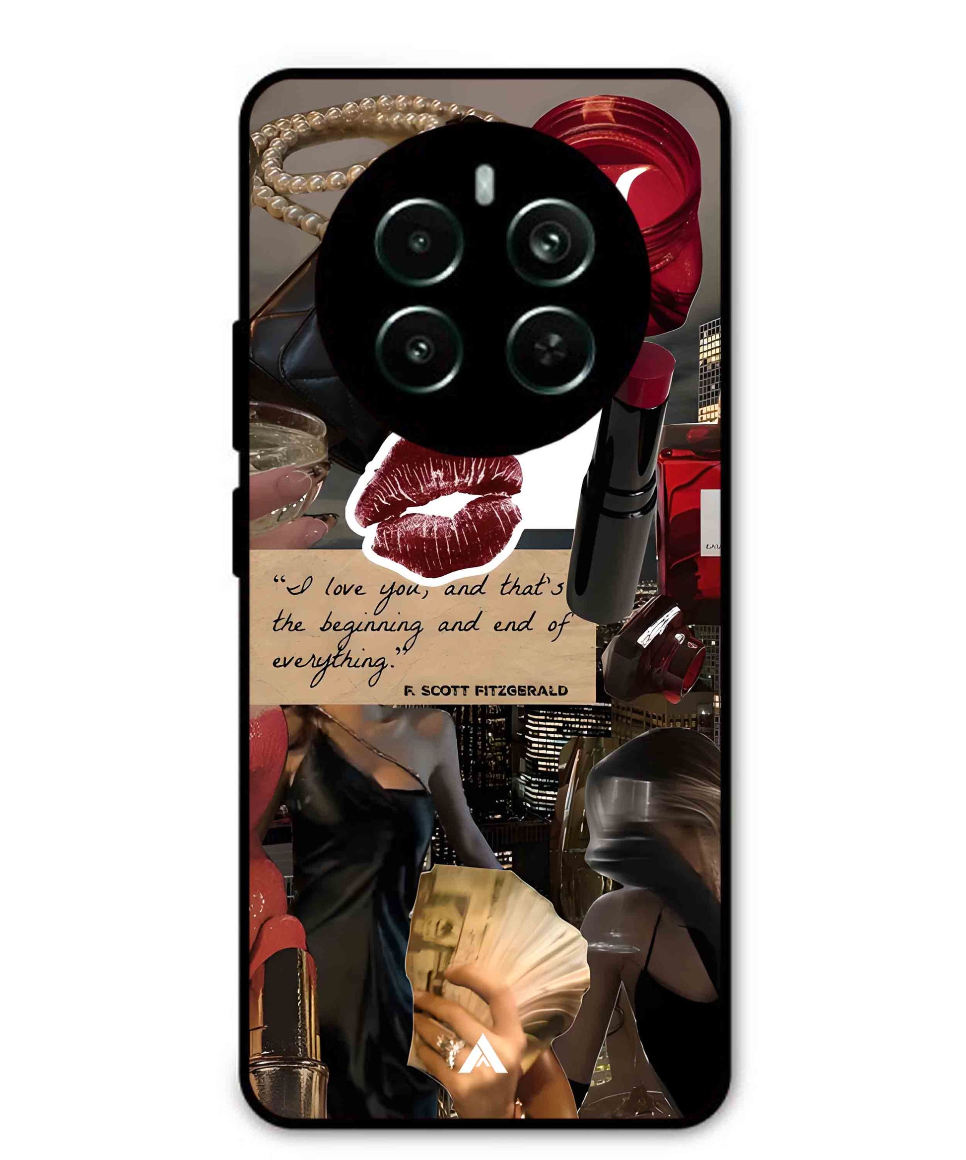 Paris Metal Back Cover Phone Case for Realme 12 Pro Plus
