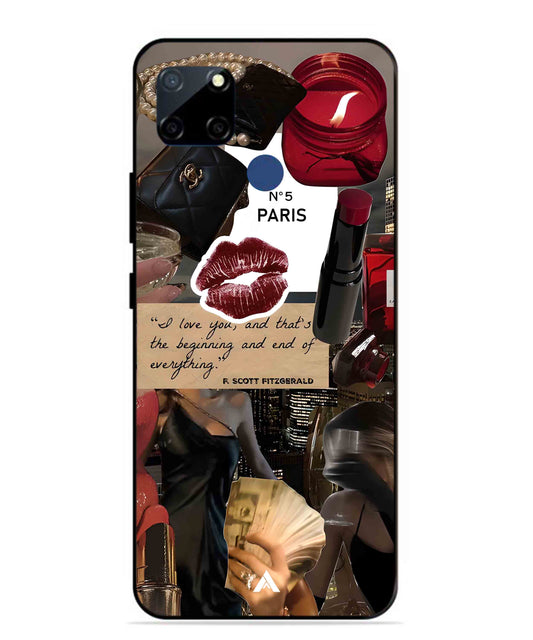 Paris Metal Back Cover Phone Case for Realme Narzo 20
