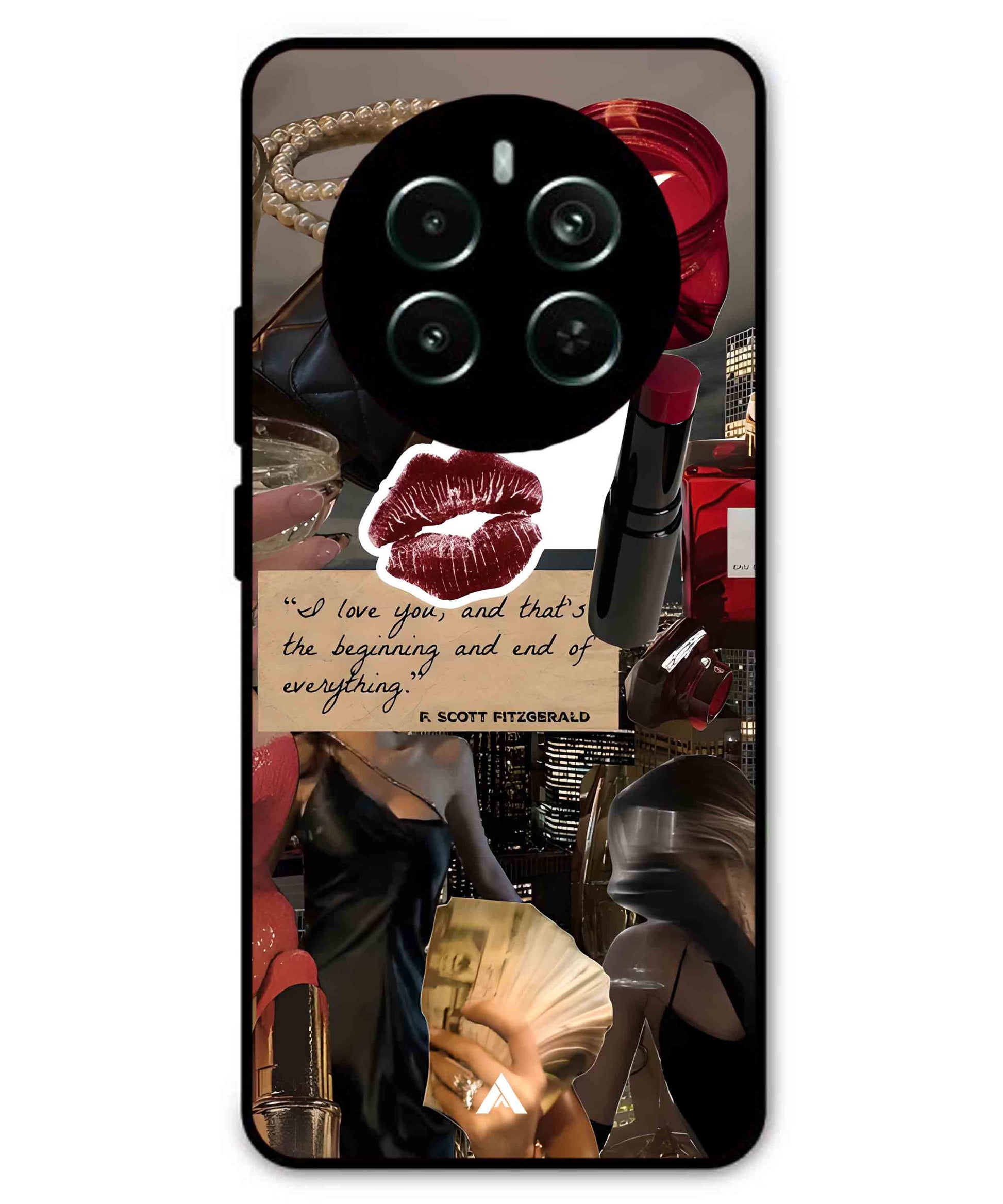 Paris Metal Back Cover Phone Case for Realme P1