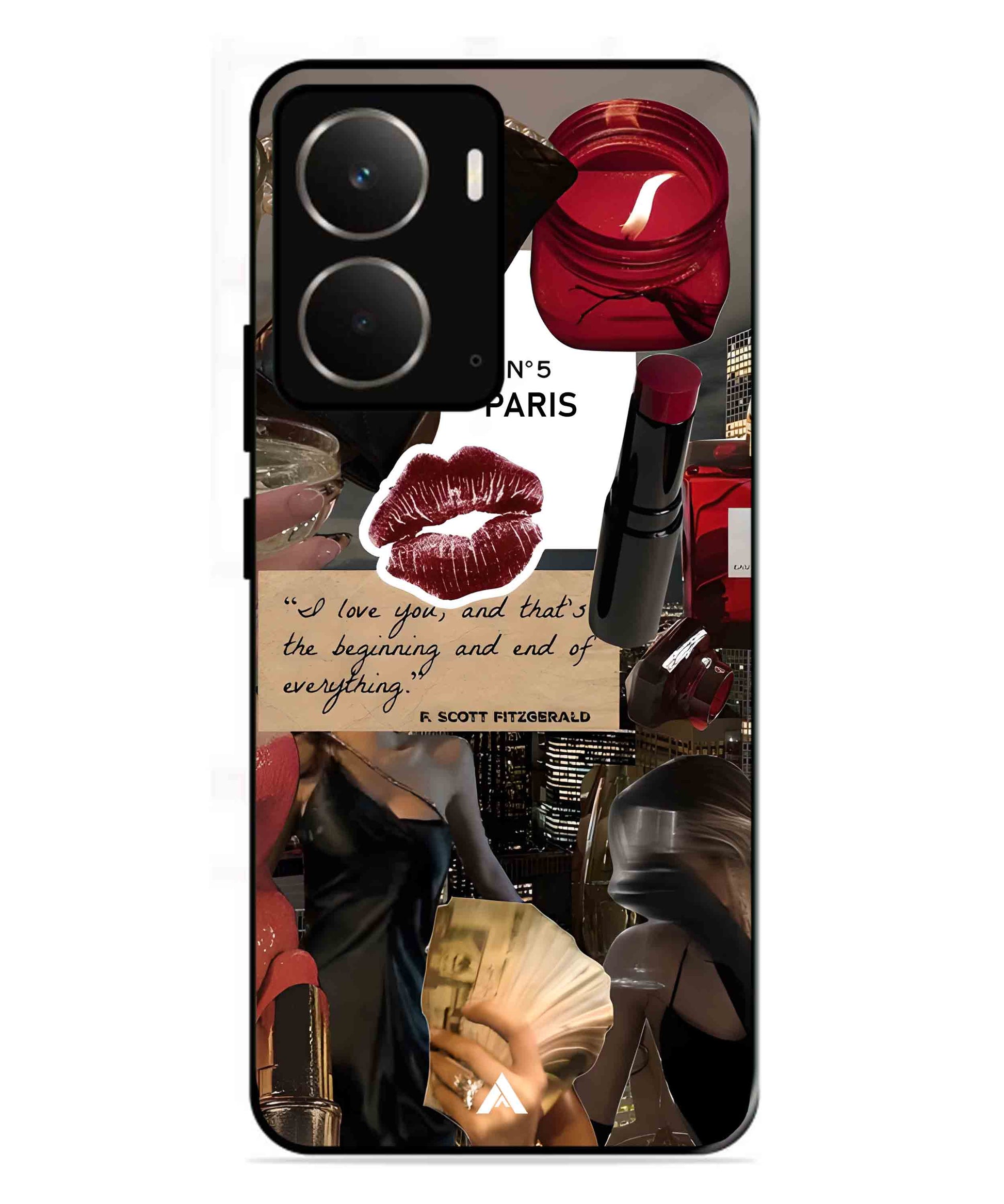 Paris Metal Back Cover Phone Case for Realme P3