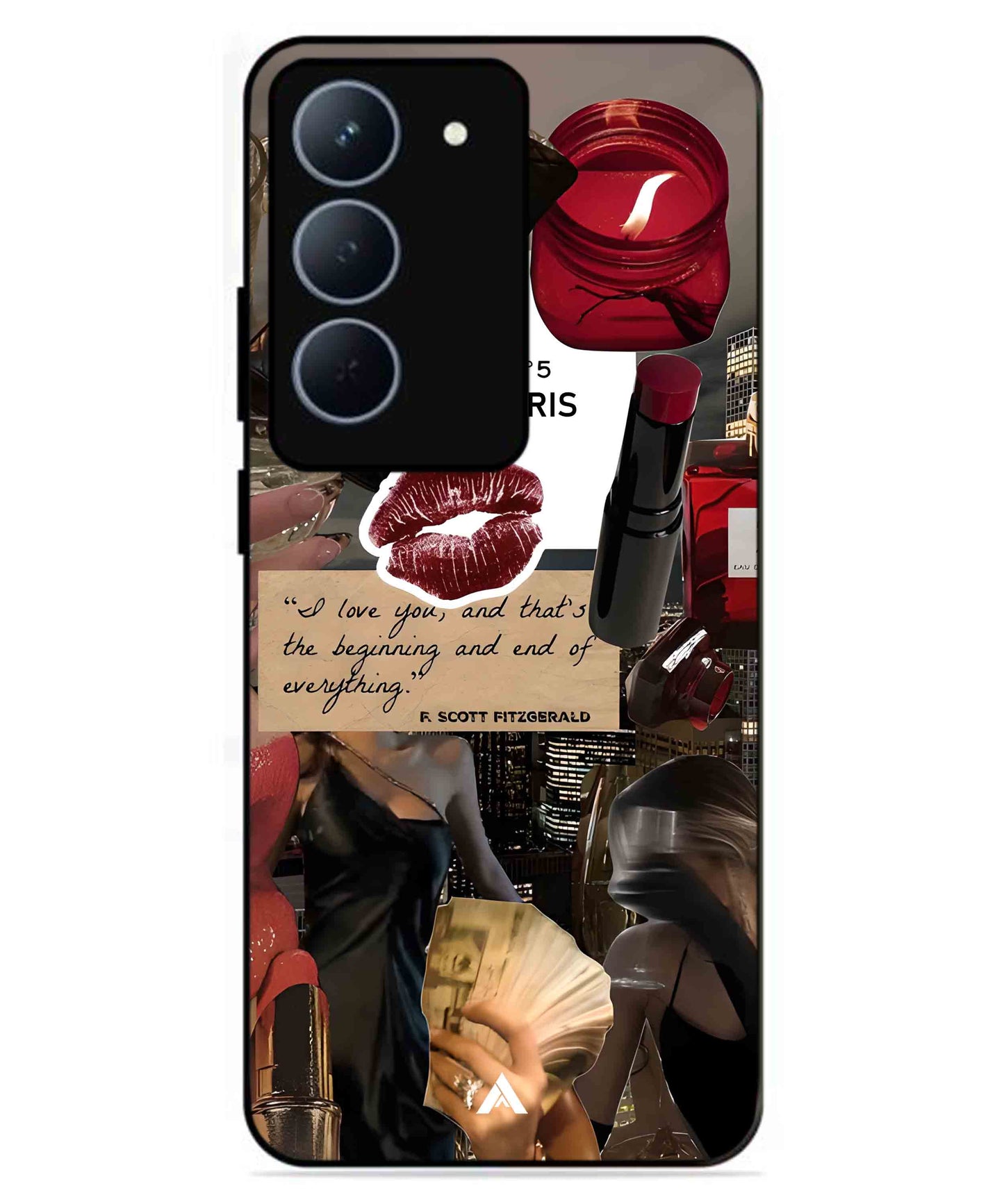 Paris Metal Back Cover Phone Case for Realme P3X