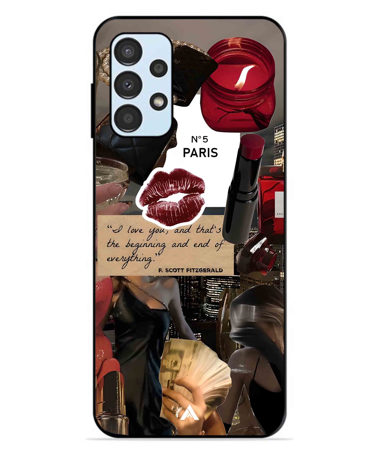 Paris Metal Back Cover Phone Case for Samsung Galaxy A13 4G