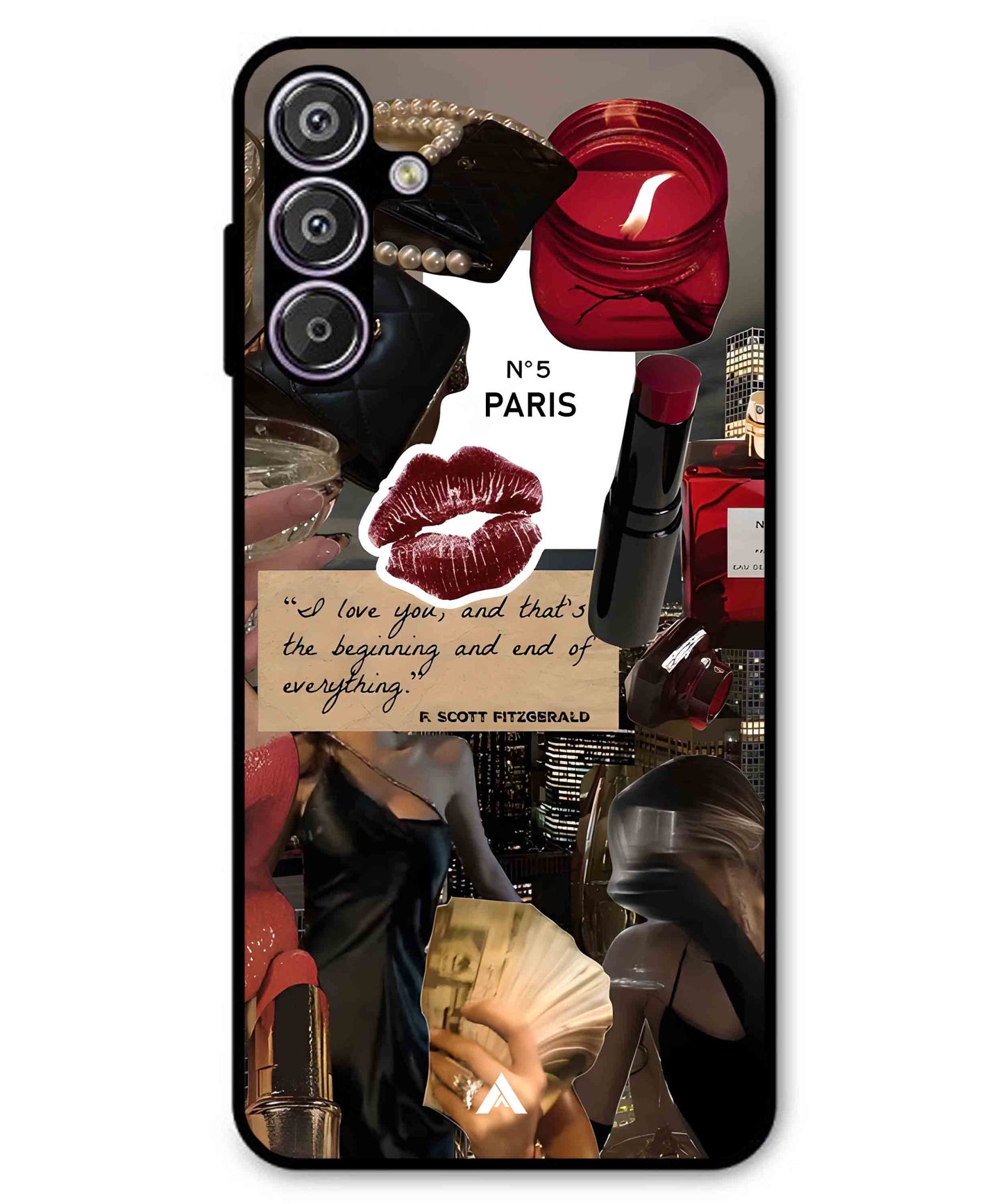 Paris Metal Back Cover Phone Case for Samsung Galaxy A56