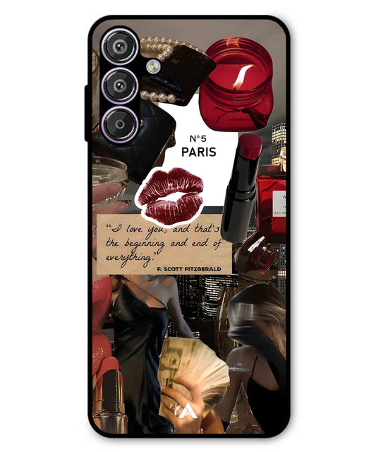 Paris Metal Back Cover Phone Case for Samsung Galaxy F15