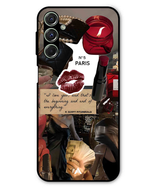 Paris Metal Back Cover Phone Case for Samsung Galaxy F34