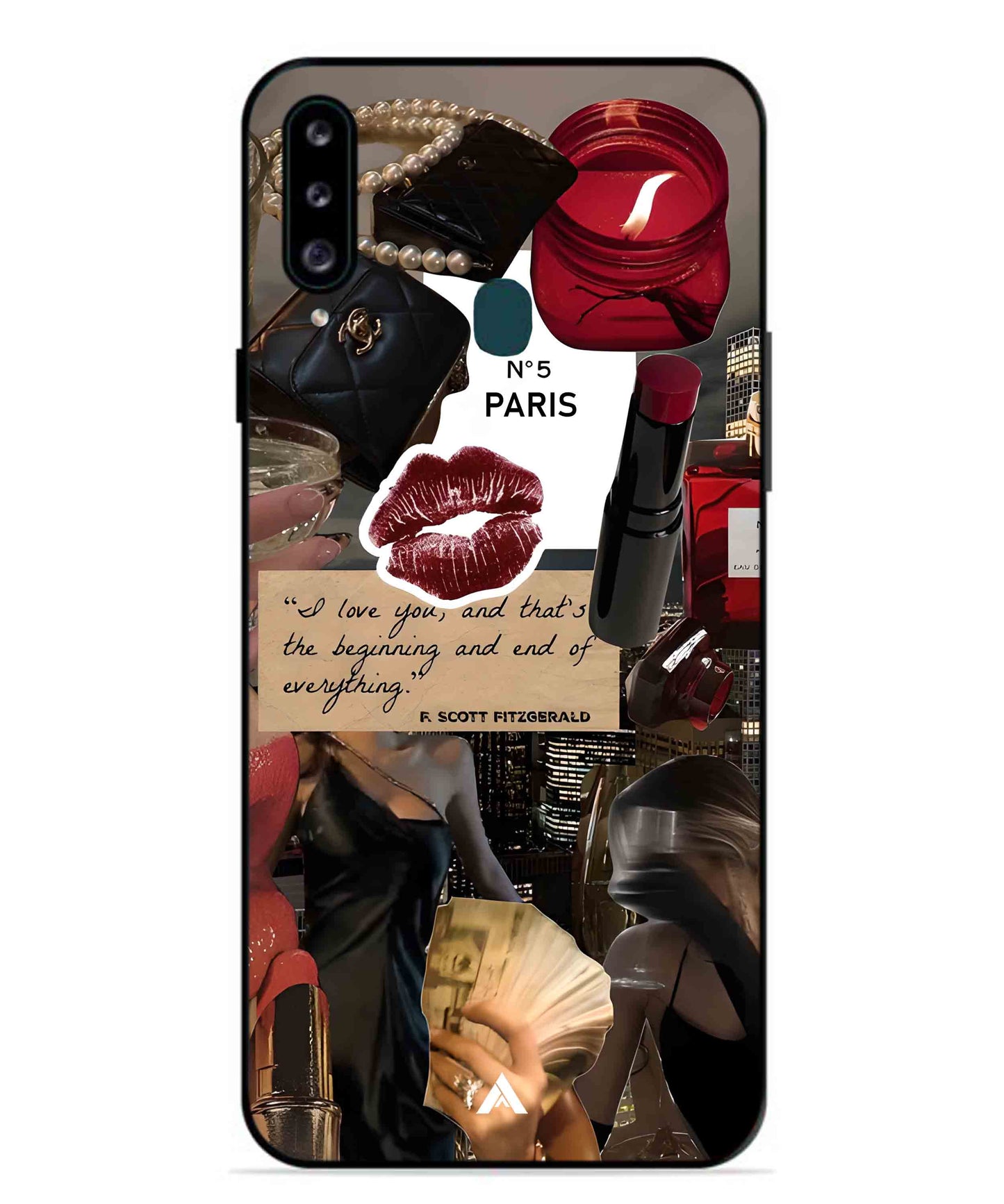 Paris Metal Back Cover Phone Case for Samsung Galaxy M30