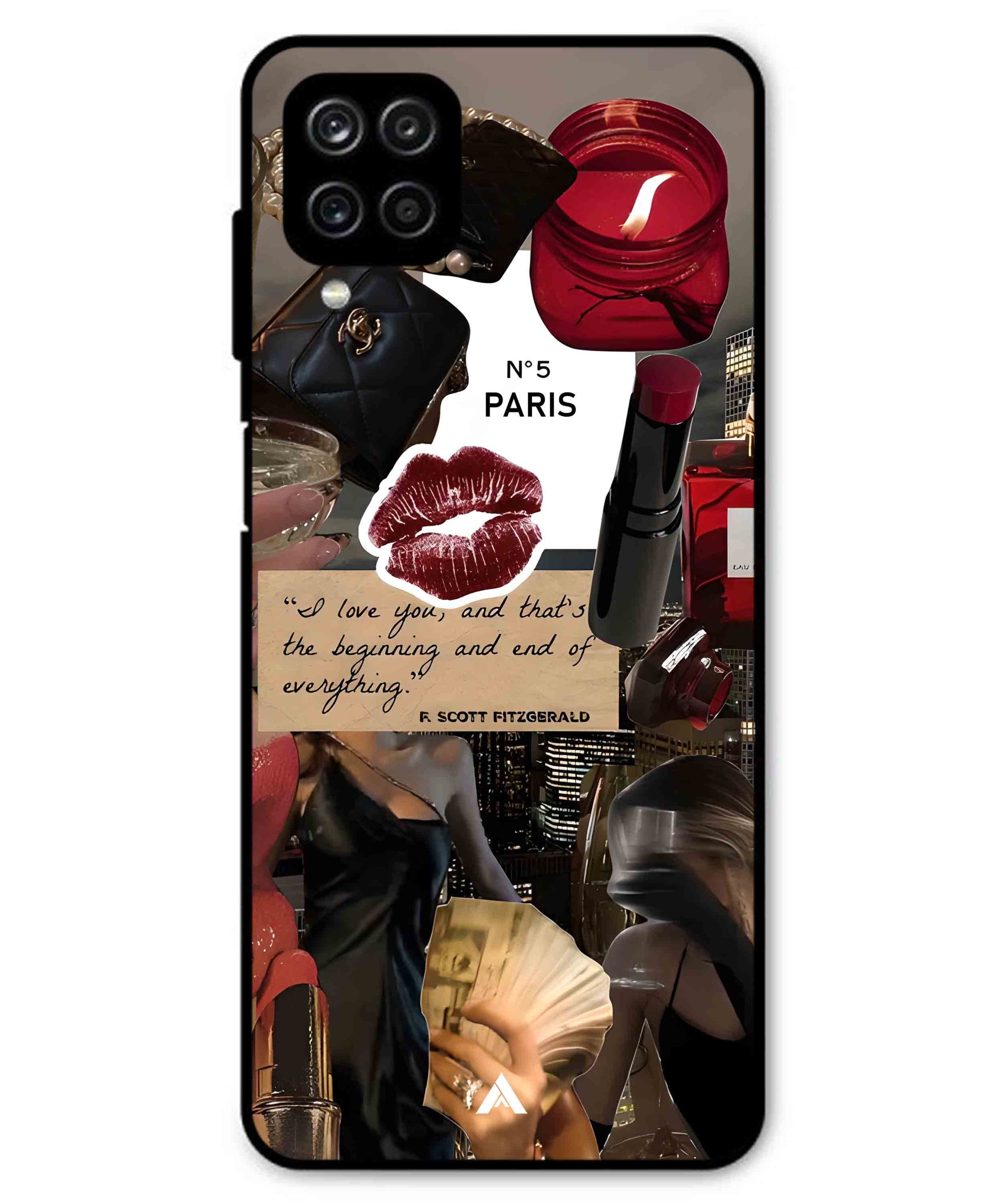 Paris Metal Back Cover Phone Case for Samsung Galaxy M53