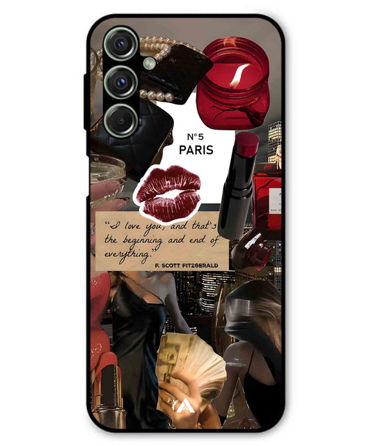 Paris Metal Back Cover Phone Case for Samsung Galaxy M54