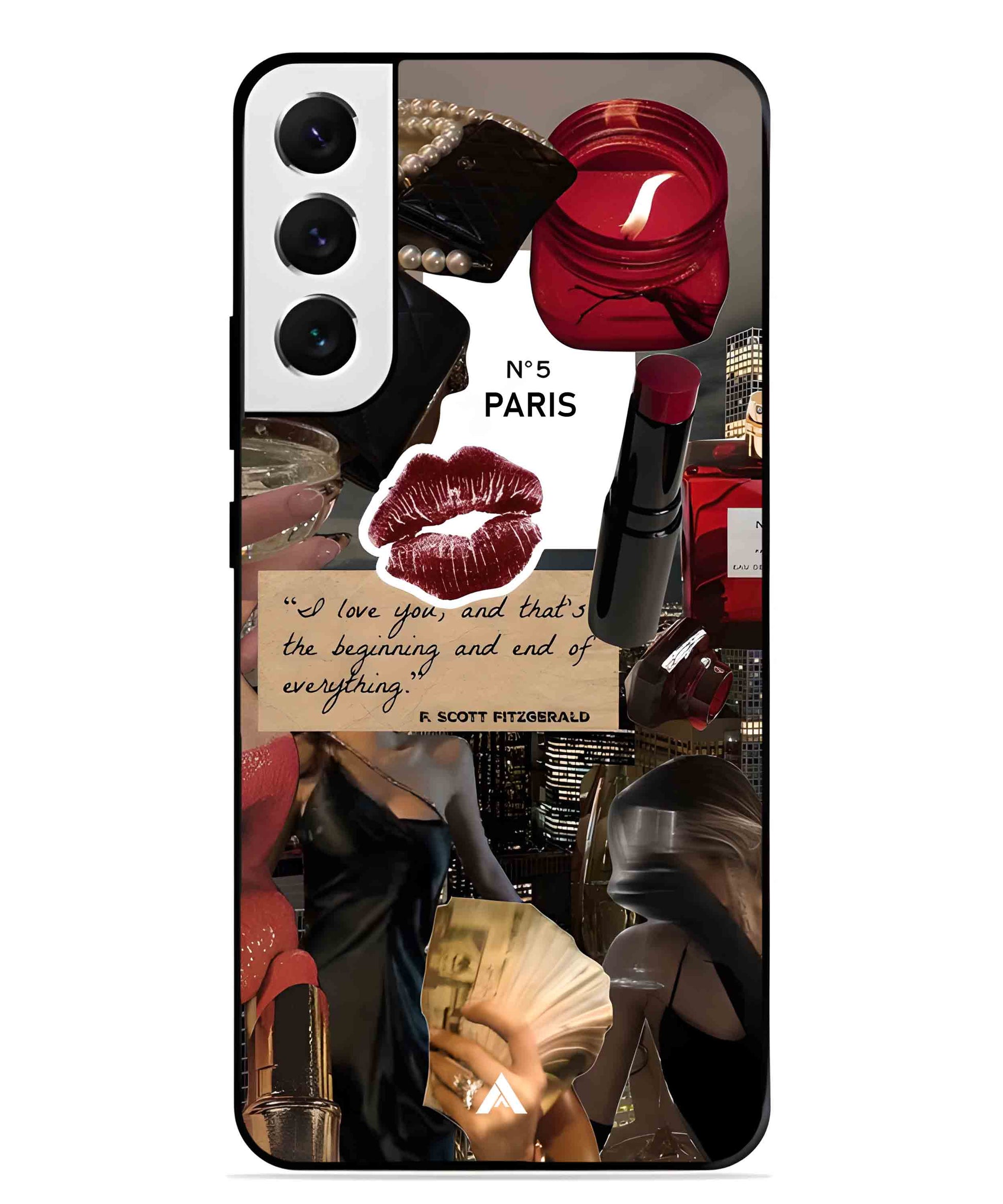Paris Metal Back Cover Phone Case for Samsung Galaxy S21 Fe