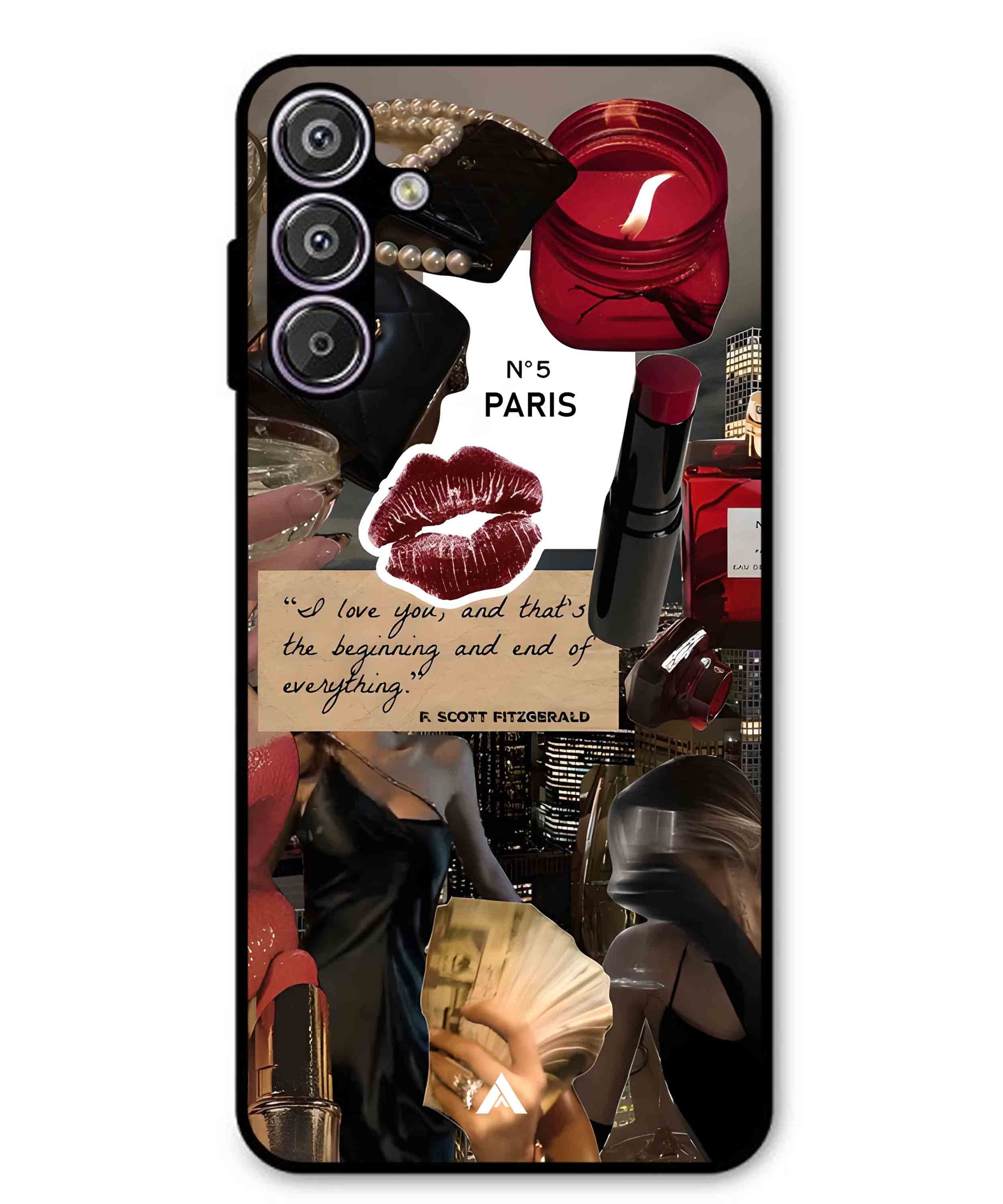 Paris Metal Back Cover Phone Case for Samsung Galaxy S25
