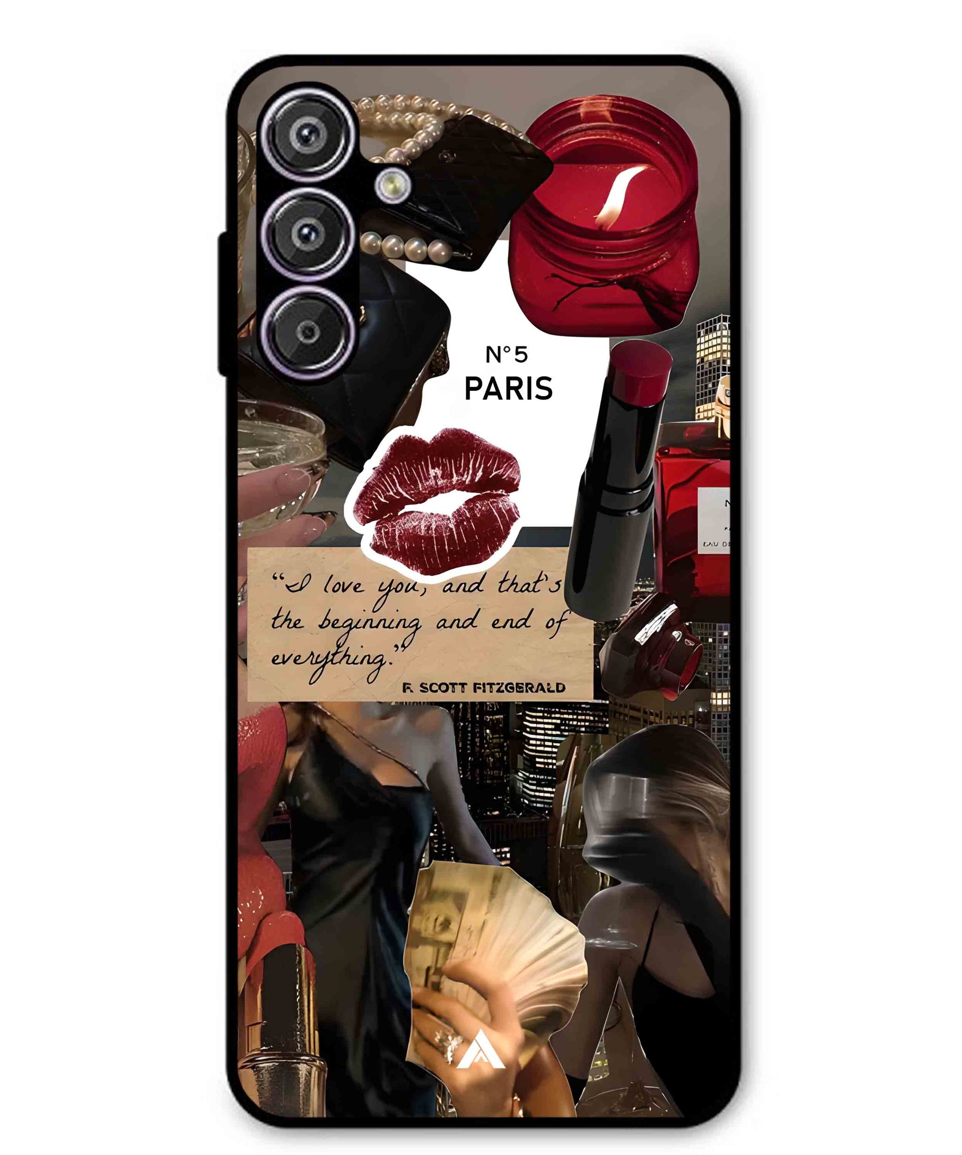 Paris Metal Back Cover Phone Case for Samsung Galaxy S25 Plus