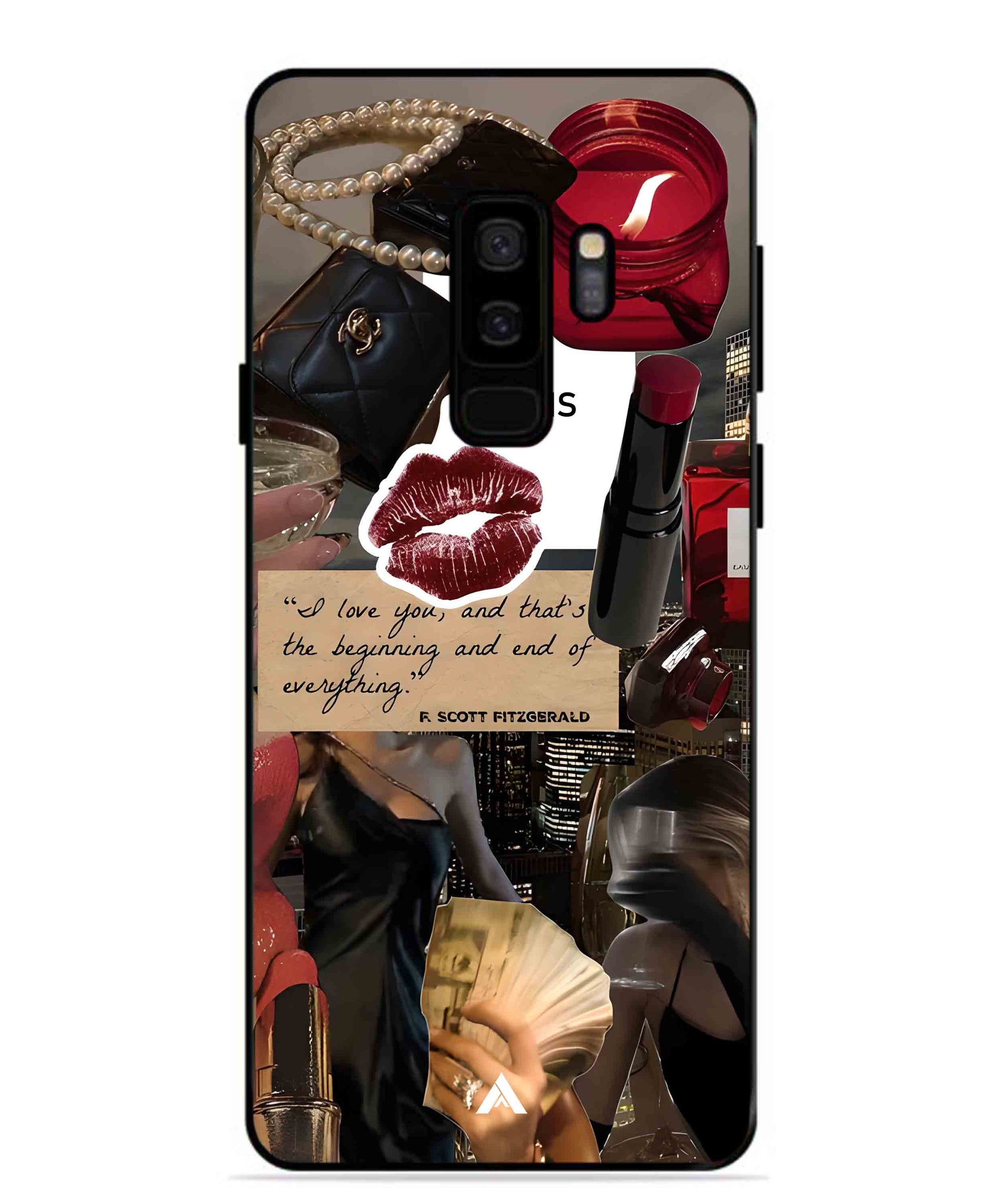 Paris Metal Back Cover Phone Case for Samsung Galaxy S9 Plus