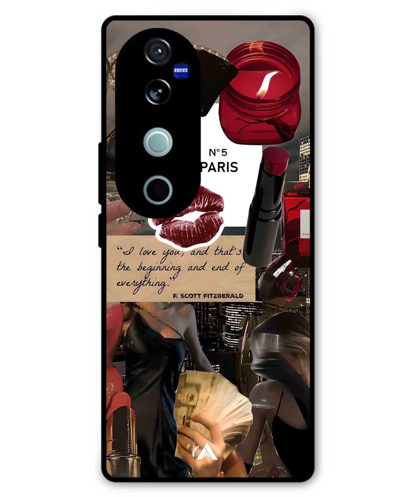 Paris Metal Back Cover Phone Case for Vivo T3 Ultra