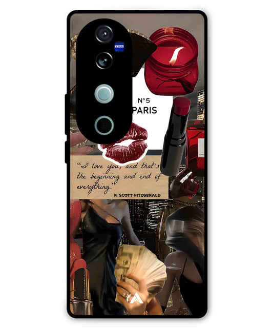 Paris Metal Back Cover Phone Case for Vivo T3 Ultra