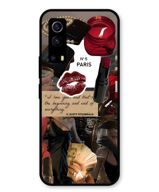 Paris Metal Back Cover Phone Case for Vivo Y53s