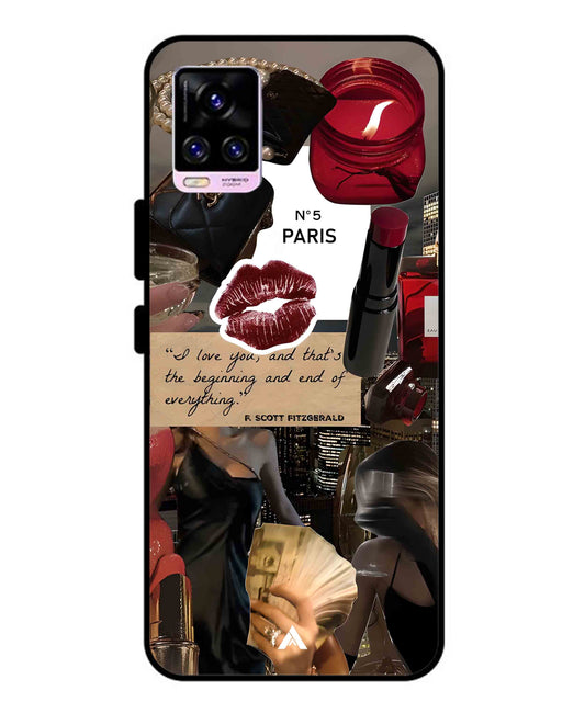 Paris Metal Back Cover Phone Case for Vivo v20 Pro
