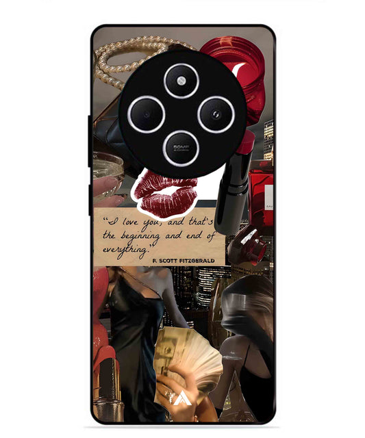 Paris Metal Back Cover Phone Case for Xiaomi Redmi 14C