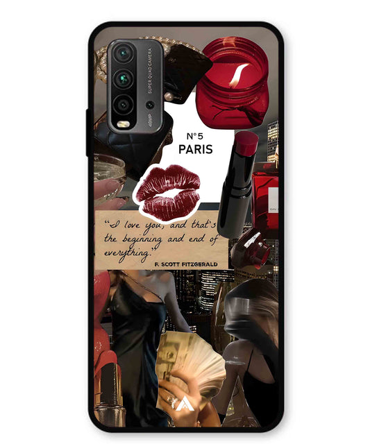 Paris Metal Back Cover Phone Case for Xiaomi Redmi 9 Power