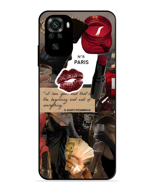 Paris Metal Back Cover Phone Case for Xiaomi Redmi Note 10S