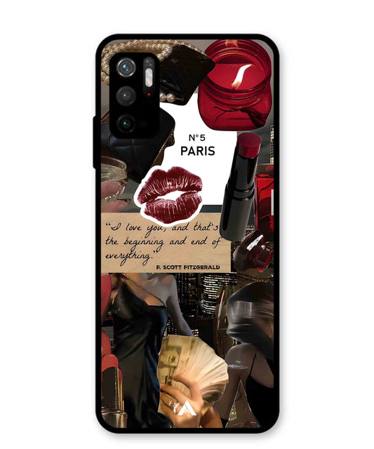 Paris Metal Back Cover Phone Case for Xiaomi Redmi Note 10T