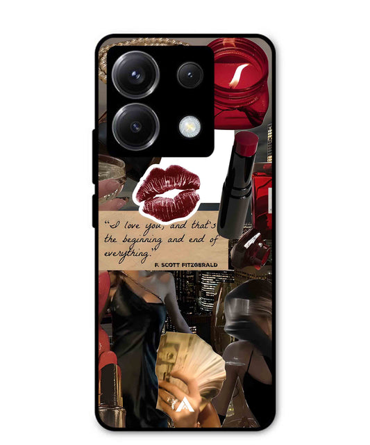 Paris Metal Back Cover Phone Case for Xiaomi Redmi Note 13