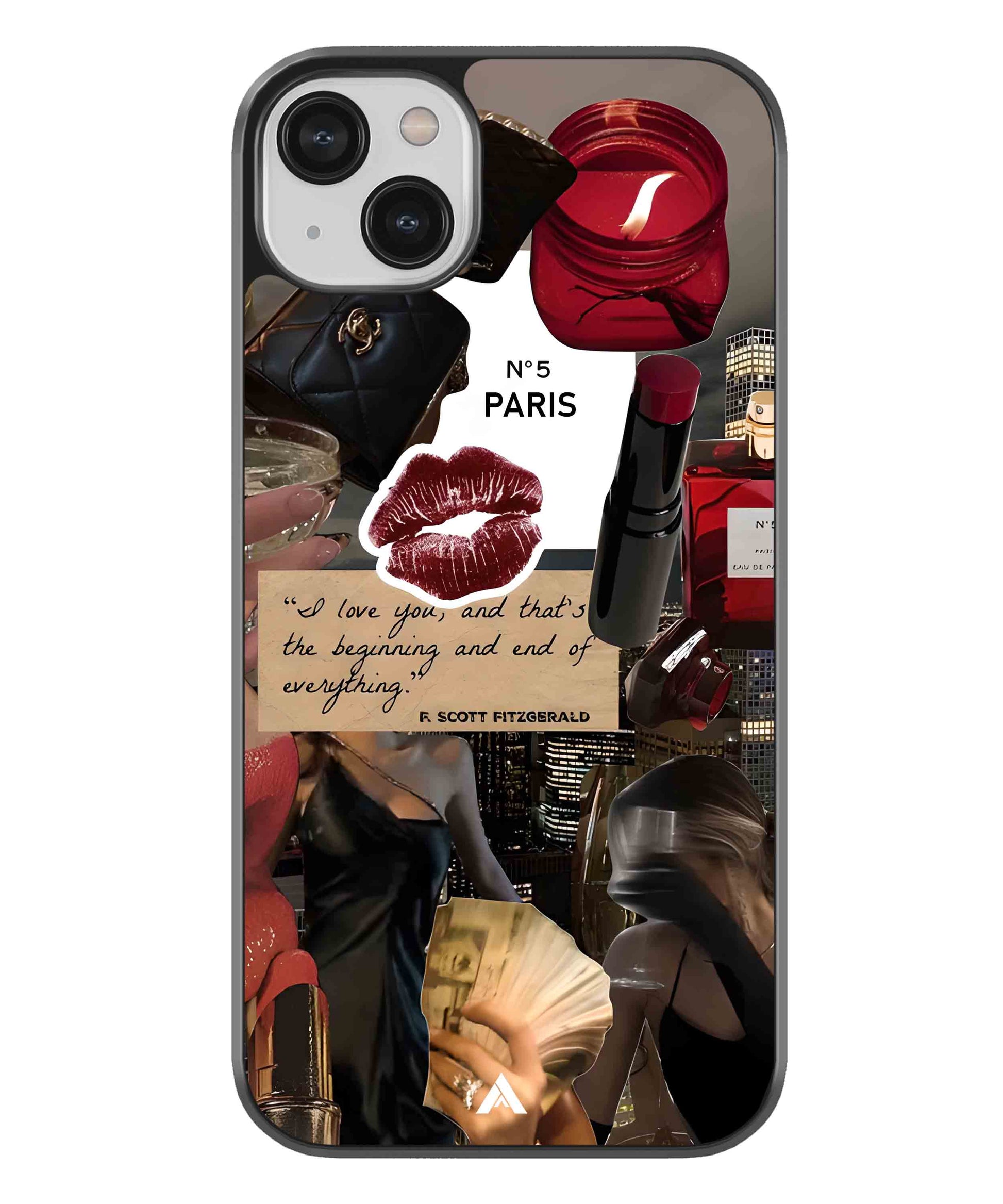 Paris Metal Back Cover Phone Case for iPhone 13