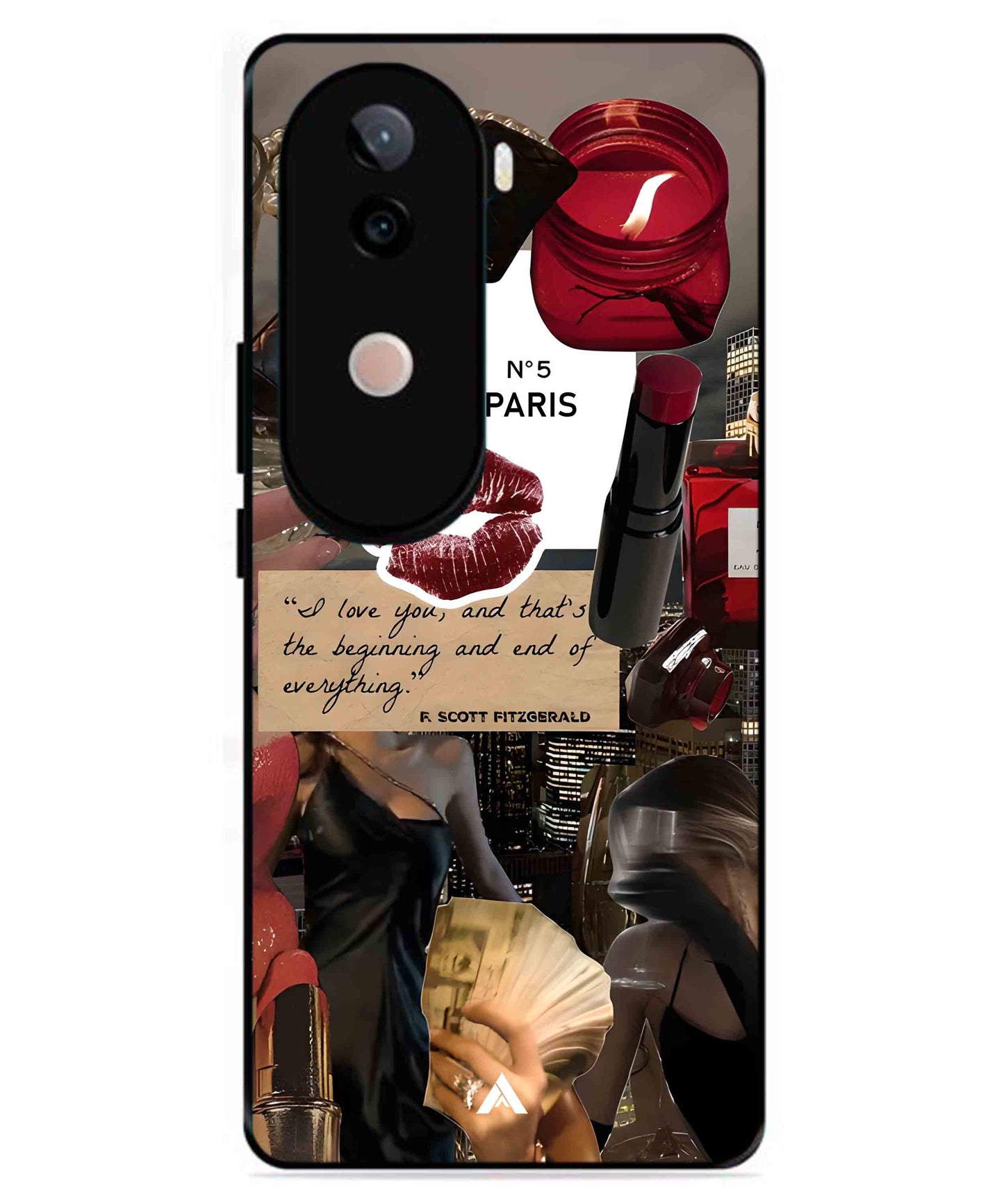 Paris Metal Back Cover Phone Case for iQOO Z9s