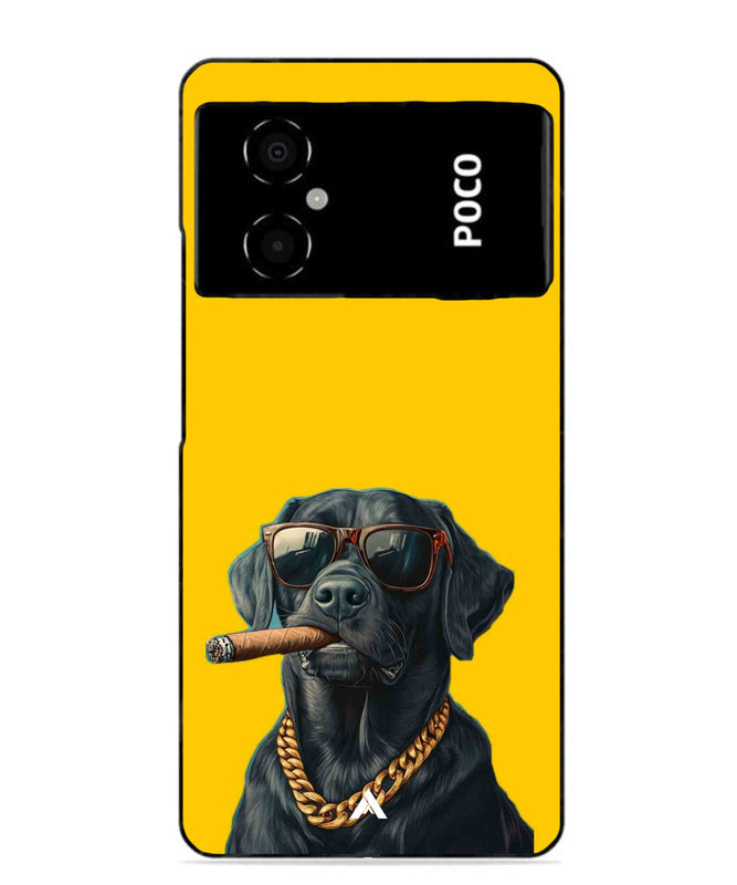 Pet Animal 1 Personalised Metal Back Cover Phone Case for Poco M4 5G 