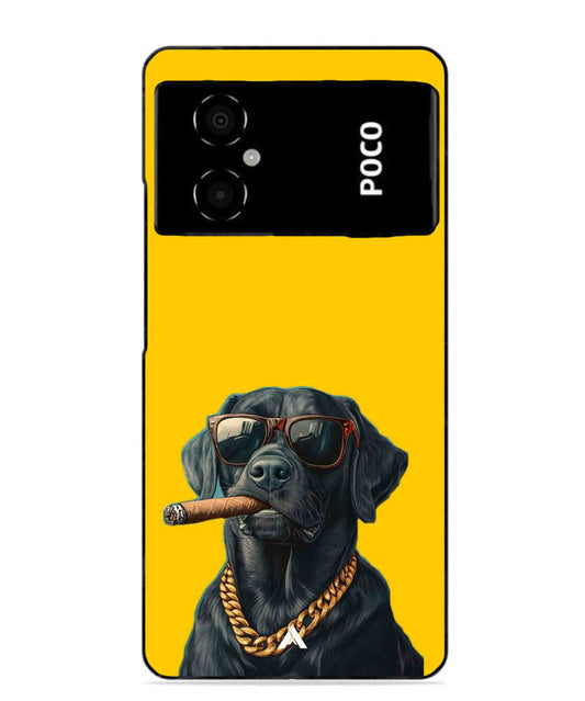 Pet Animal 1 Personalised Metal Back Cover Phone Case for Poco M4 5G 