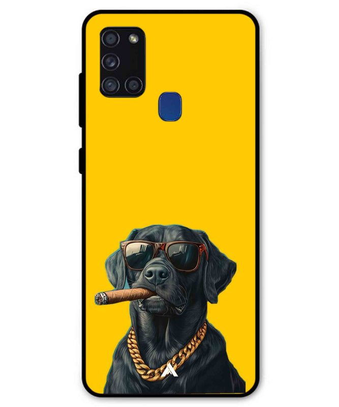 Pet Animal 1 Personalised Metal Back Cover Phone Case for Samsung Galaxy A21s 