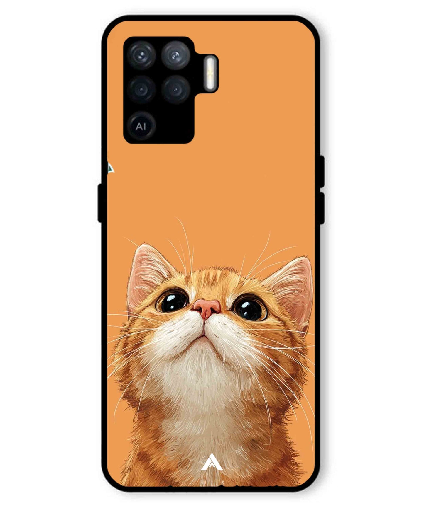 Pet Animal 2 Personalised Metal Back Cover Phone Case for Oppo F19 Pro