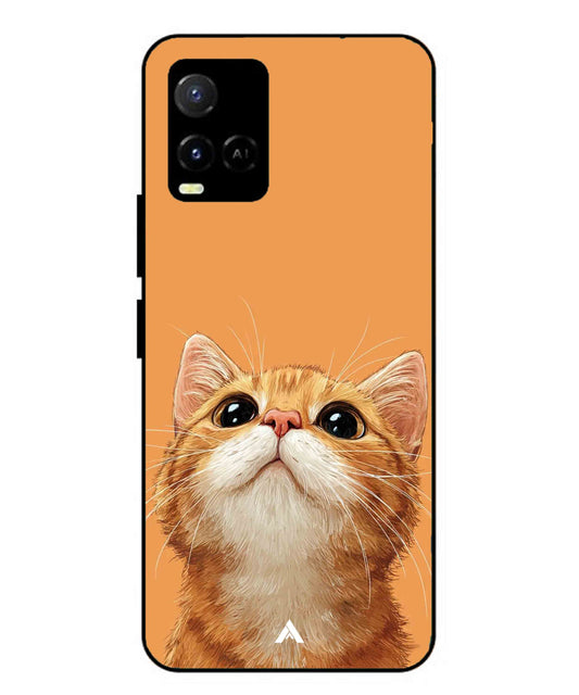 Pet Animal 2 Personalised Metal Back Cover Phone Case for Vivo Y33s