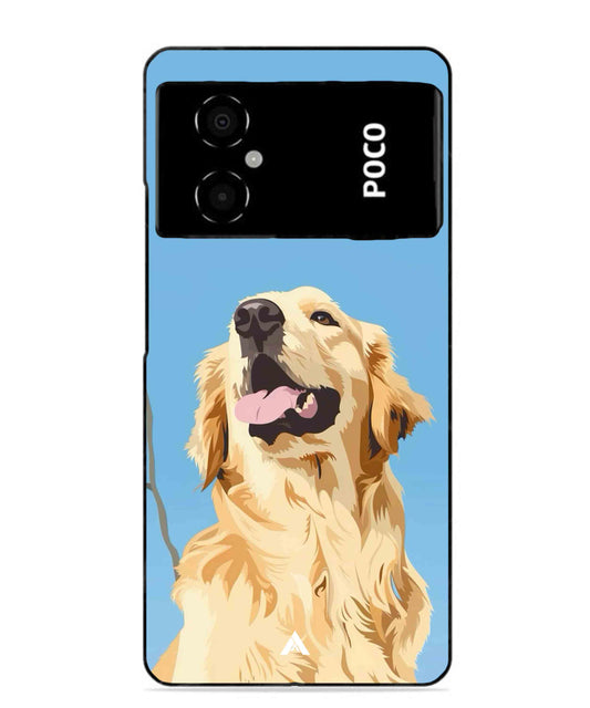 Pet Animal 4 Personalised Metal Back Cover Phone Case for Poco M4 5G