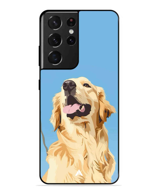 Pet Animal 4 Personalised Metal Back Cover Phone Case for Samsung Galaxy S21 Ultra