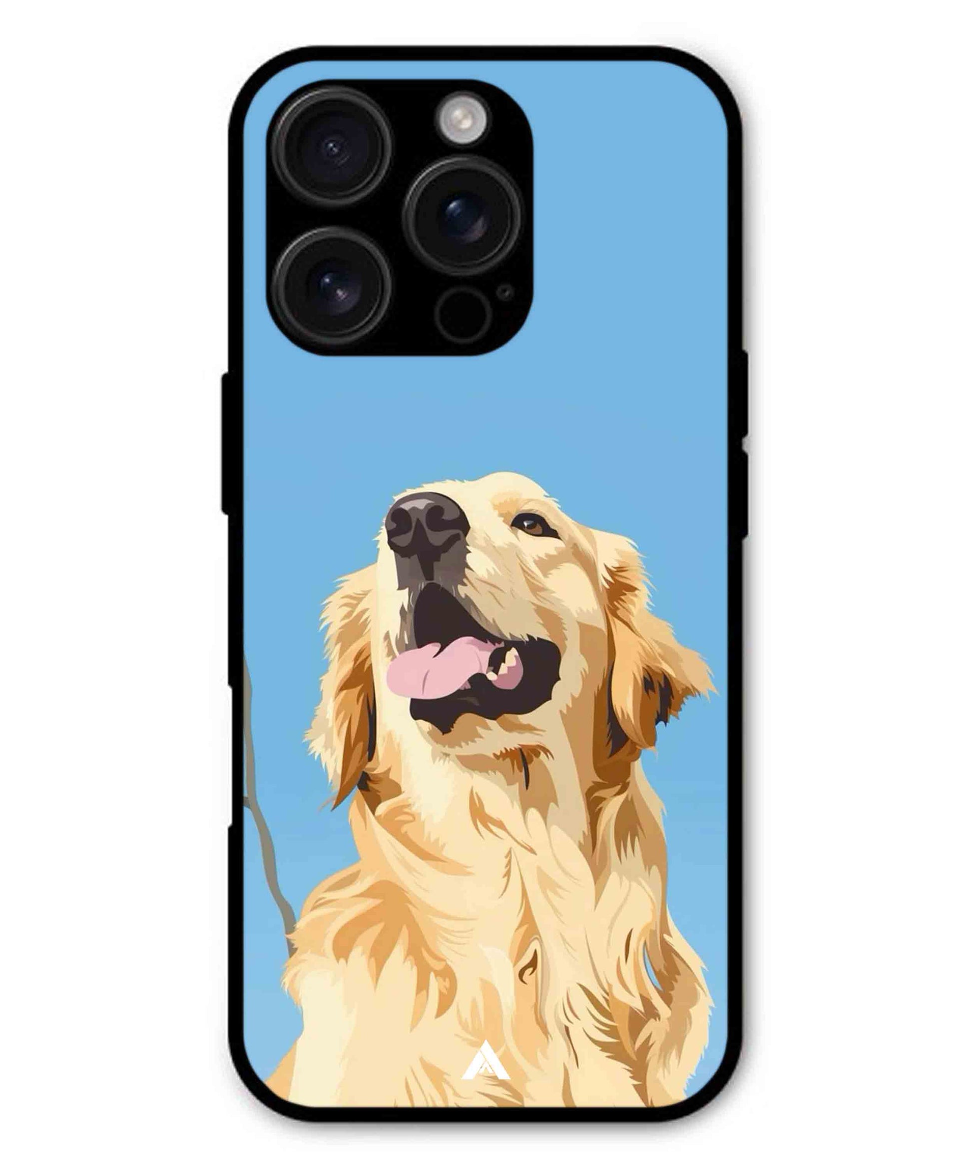 Pet Animal 4 Personalised Metal Back Cover Phone Case for iPhone 15 Pro