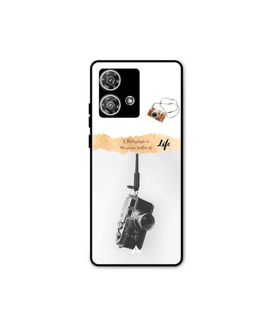 Photograph of life Metal Back Cover Phone Case for Moto Edge 40 Neo