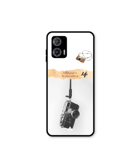 Photograph of life Metal Back Cover Phone Case for Moto G73