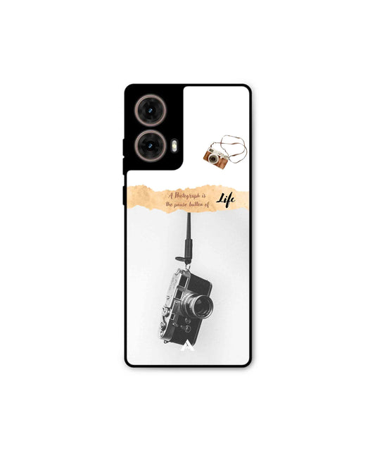 Photograph of life Metal Back Cover Phone Case for Moto G85