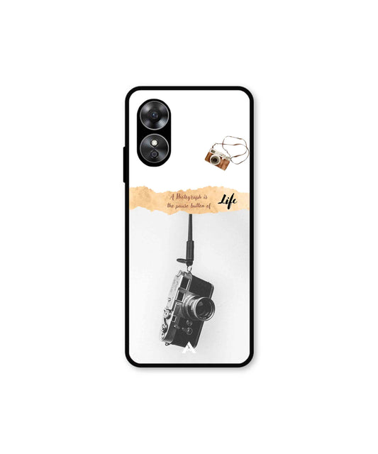 Photograph of life Metal Back Cover Phone Case for Oppo A17K
