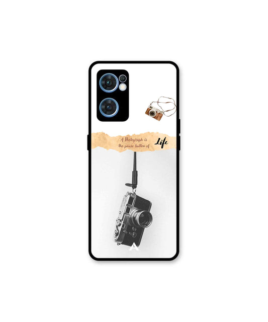 Photograph of life Metal Back Cover Phone Case for Oppo Reno 7 4G