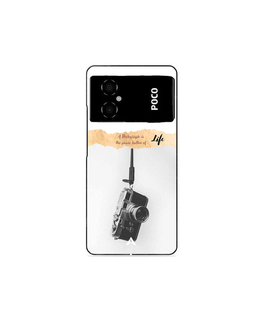 Photograph of life Metal Back Cover Phone Case for Poco M4 5G