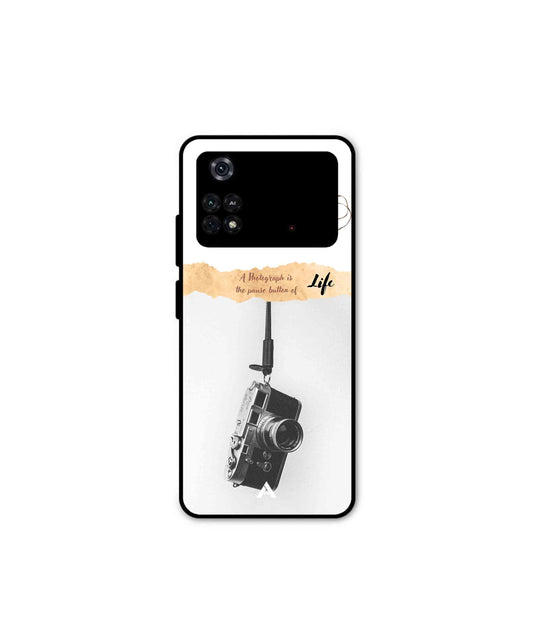 Photograph of life Metal Back Cover Phone Case for Poco M4 Pro 4G